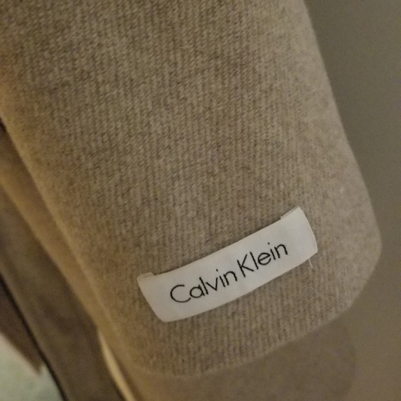 Calvin Klein Wool Peacoat cream with black lining - Picture 7 of 8